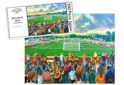Boghead Park Stadium Fine Art Jigsaw Puzzle - Dumbarton FC